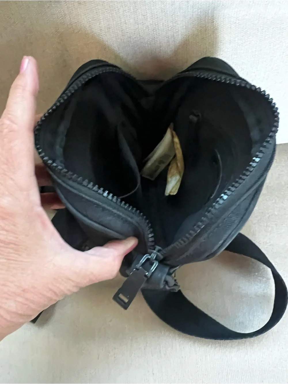 Aldo Black Compact Messenger Crossbody Bag